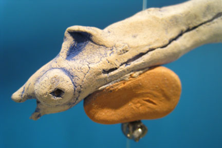 salmon fry, installation detail